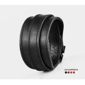 Leather cuff bracelet for men or women, code 8020st