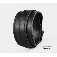 Leather cuff bracelet for men or women, code 8020st