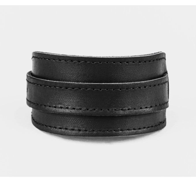 Leather cuff bracelet for men or women, code 8020st