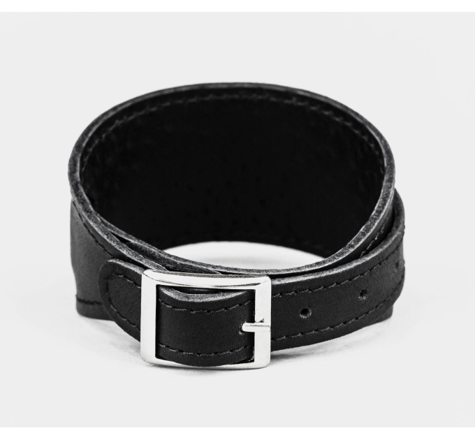 Leather cuff bracelet for men or women, code 8020st