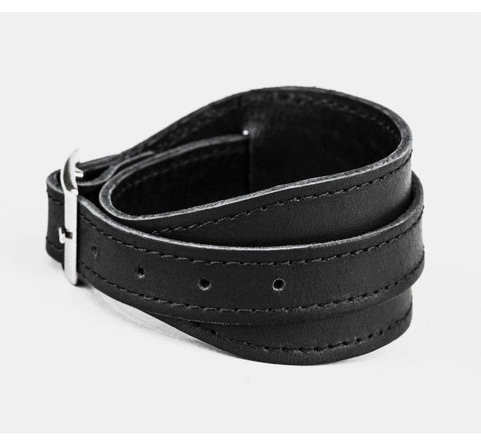 Leather cuff bracelet for men or women, code 8020st