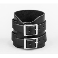 Leather cuff bracelet for men or women, code 8030