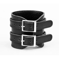 Leather cuff bracelet for men or women, code 8030st