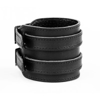 Leather cuff bracelet for men or women, code 8030st
