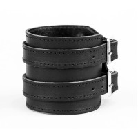 Leather cuff bracelet for men or women, code 8030st