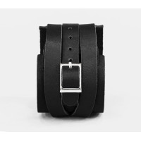 Leather cuff bracelet for men or women, code 8040
