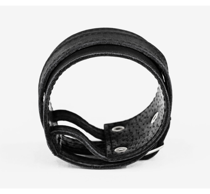 Leather cuff bracelet for men or women, code 8040st