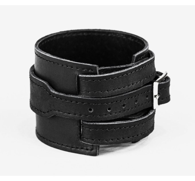 Leather cuff bracelet for men or women, code 8040st