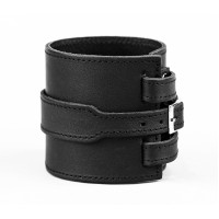 Leather cuff bracelet for men or women, code 8045st