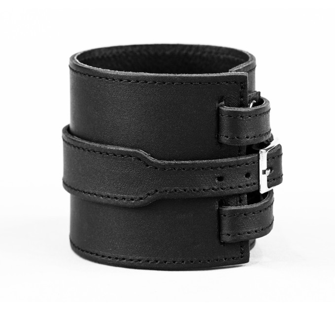 Leather cuff bracelet for men or women, code 8045st
