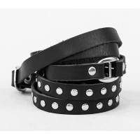 Leather wrap bracelet for men or women, code 8057