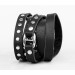 Leather wrap bracelet for men or women, code 8057