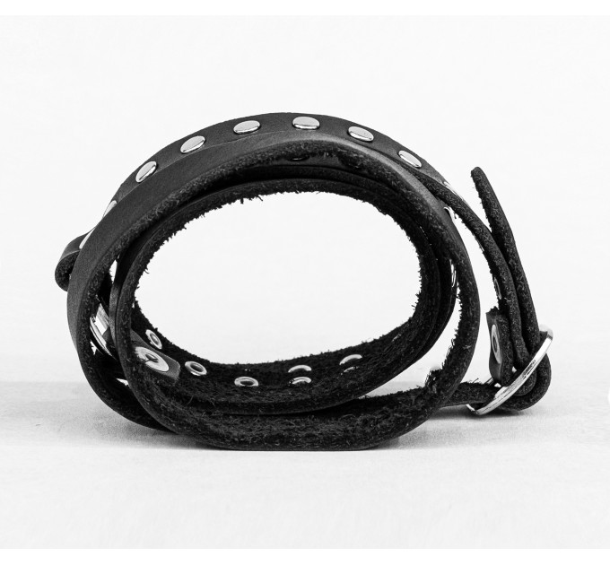 Leather wrap bracelet for men or women, code 8057
