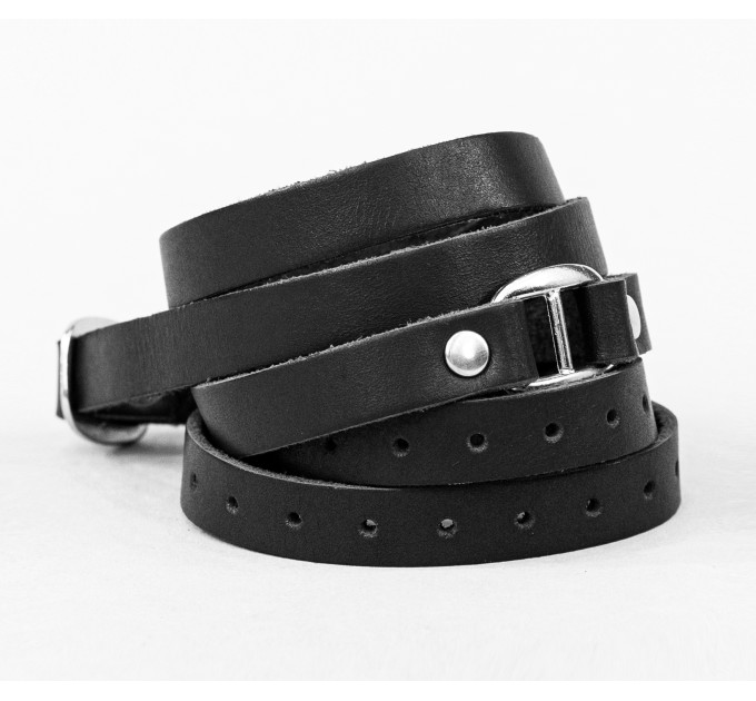 Leather wrap bracelet for men or women, code 8058