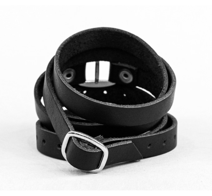 Leather wrap bracelet for men or women, code 8058