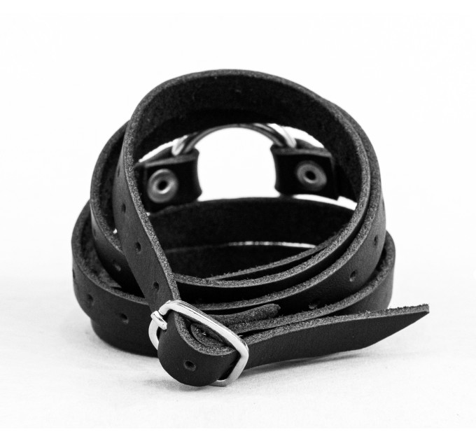Leather wrap bracelet for men or women, code 8059