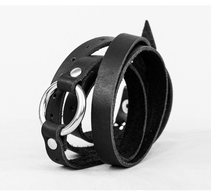 Leather wrap bracelet for men or women, code 8059