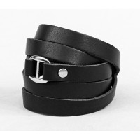 Leather wrap bracelet for men or women, code 8060