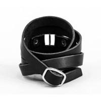 Leather wrap bracelet for men or women, code 8060