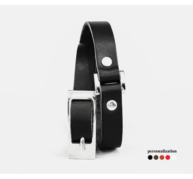 Leather wrap bracelet for men or women, code 8062