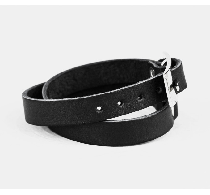 Leather wrap bracelet for men or women, code 8062