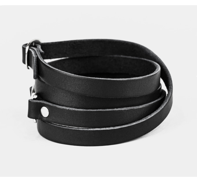 Leather wrap bracelet for men or women, code 8063