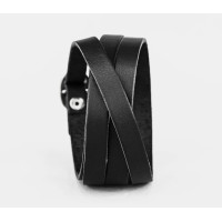 Leather wrap bracelet for men or women, code 8063