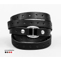 Leather wrap bracelet for men or women, code 8064