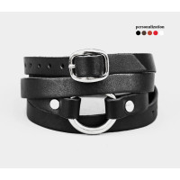 Leather wrap bracelet for men or women, code 8066