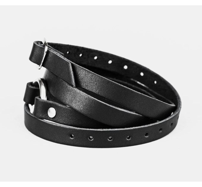 Leather wrap bracelet for men or women, code 8066