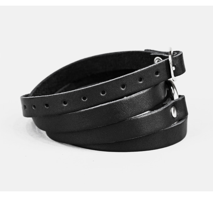 Leather wrap bracelet for men or women, code 8066