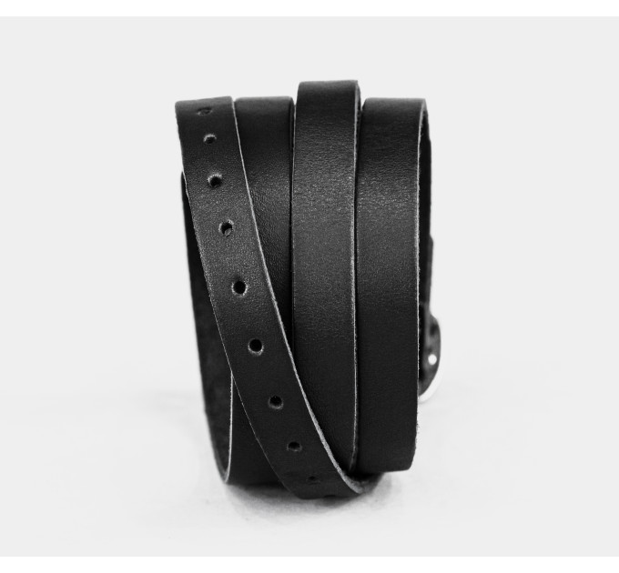 Leather wrap bracelet for men or women, code 8066