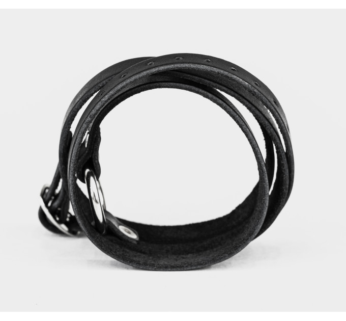 Leather wrap bracelet for men or women, code 8066