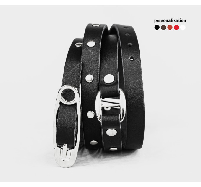 Leather wrap bracelet for men or women, code 8067