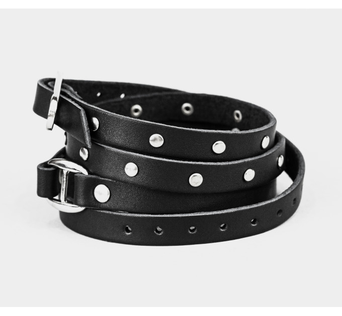 Leather wrap bracelet for men or women, code 8067