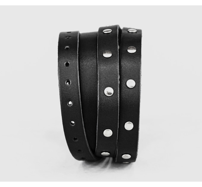 Leather wrap bracelet for men or women, code 8067