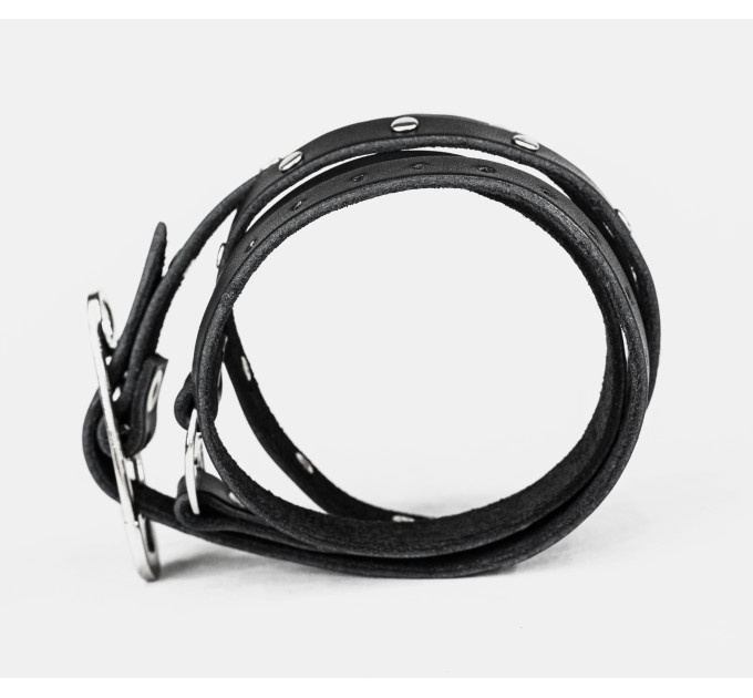 Leather wrap bracelet for men or women, code 8067