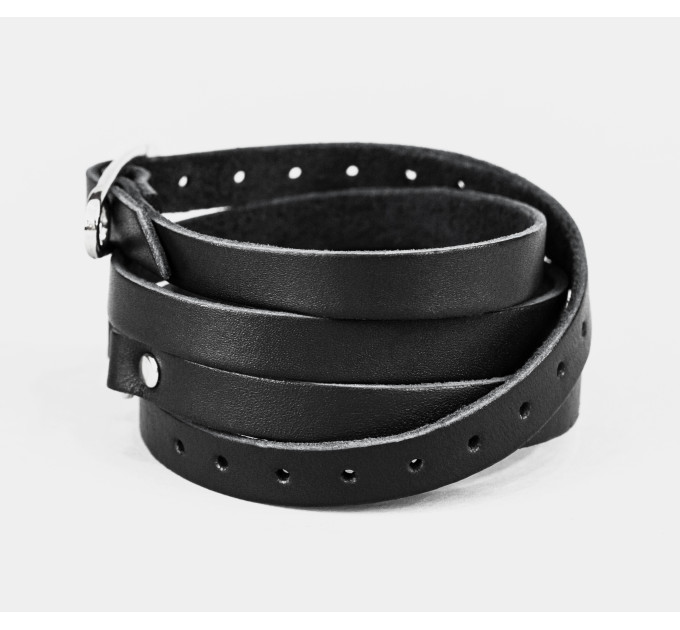 Leather wrap bracelet for men or women, code 8069