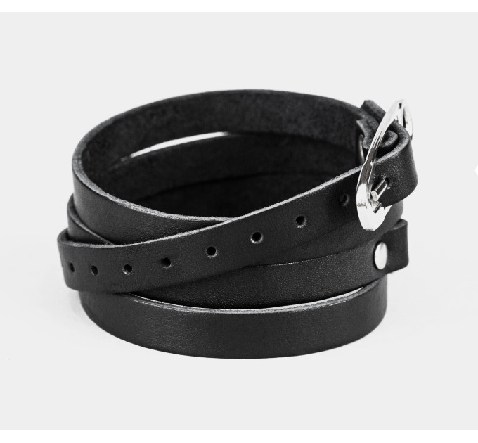 Leather wrap bracelet for men or women, code 8069