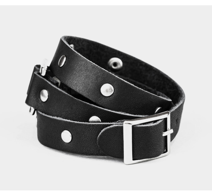 Leather wrap bracelet for men or women, code 8070