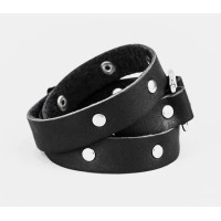 Leather wrap bracelet for men or women, code 8070