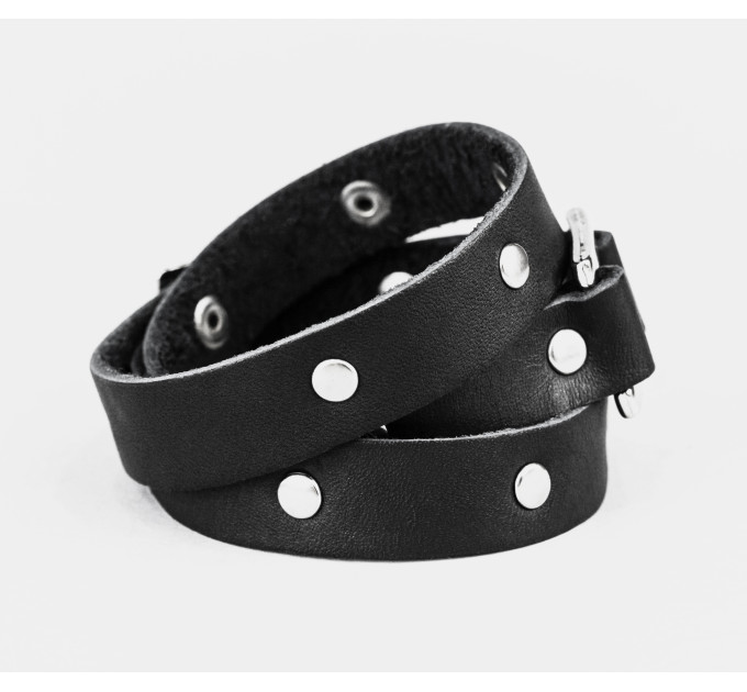 Leather wrap bracelet for men or women, code 8070