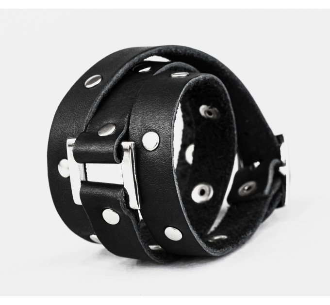 Leather wrap bracelet for men or women, code 8070