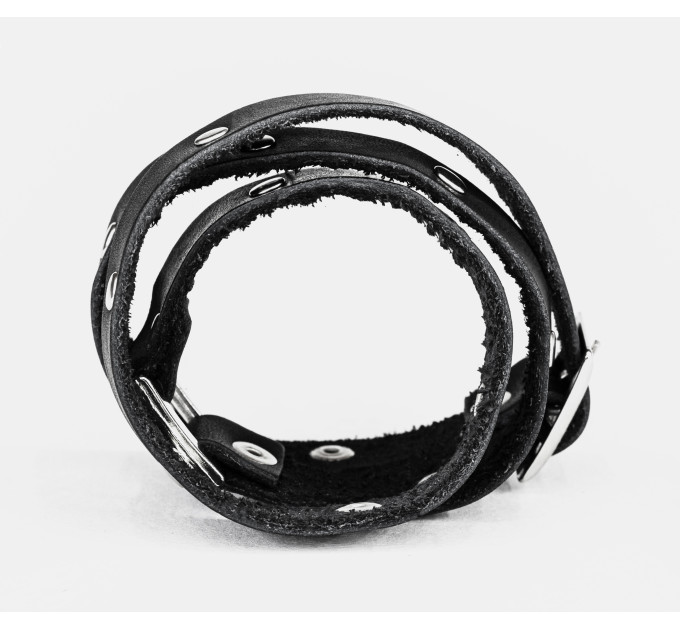 Leather wrap bracelet for men or women, code 8070