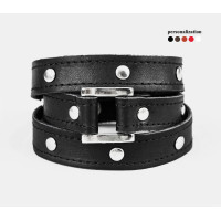 Leather wrap bracelet for men or women, code 8070st
