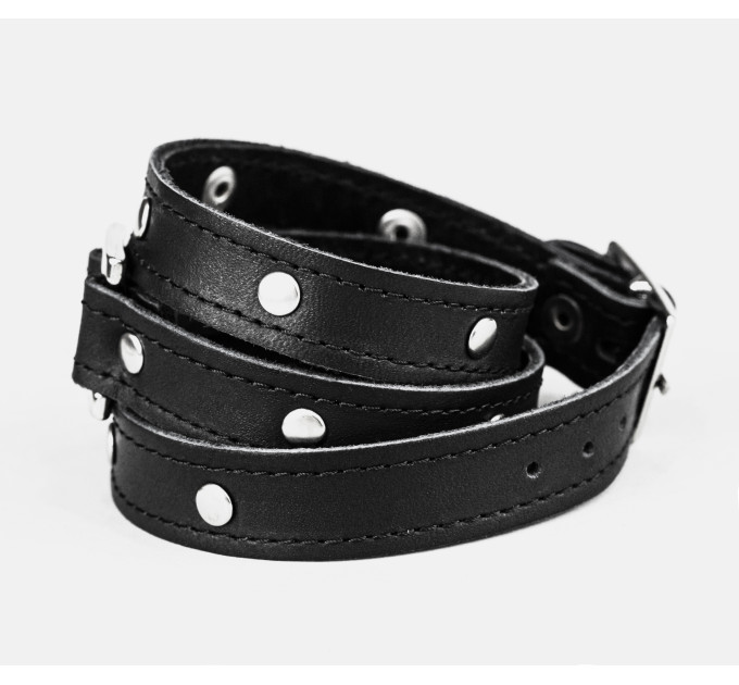 Leather wrap bracelet for men or women, code 8070st