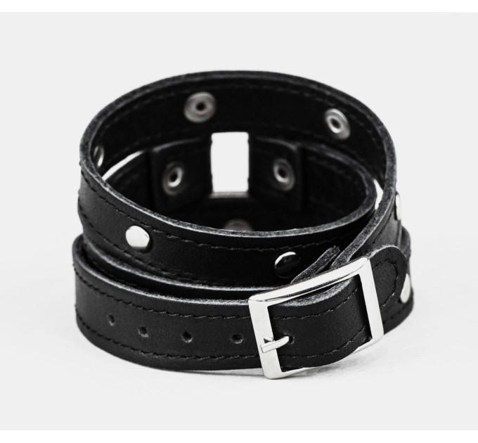 Leather wrap bracelet for men or women, code 8070st