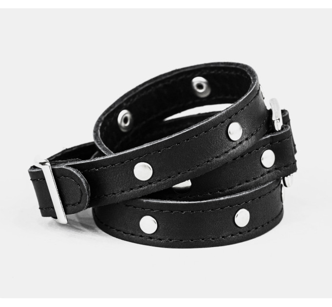 Leather wrap bracelet for men or women, code 8070st