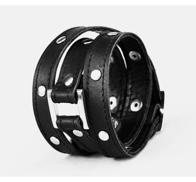 Leather wrap bracelet for men or women, code 8070st