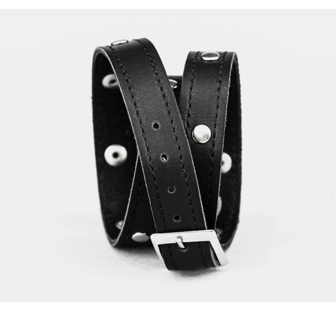 Leather wrap bracelet for men or women, code 8070st